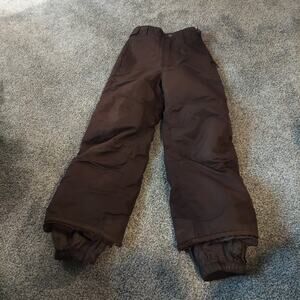 Girls Brown Water Resistant Insulated Snowboard Snow Pants Cherokee M